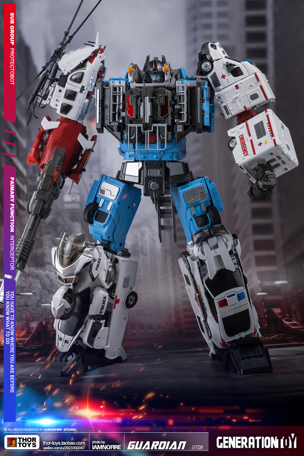 Generation Toy GT-8 Guardian Team (Defensor) Toy Photography by